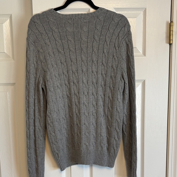 Polo by Ralph Lauren Grey Cable Knit Sweater Size Small - Picture 5 of 5